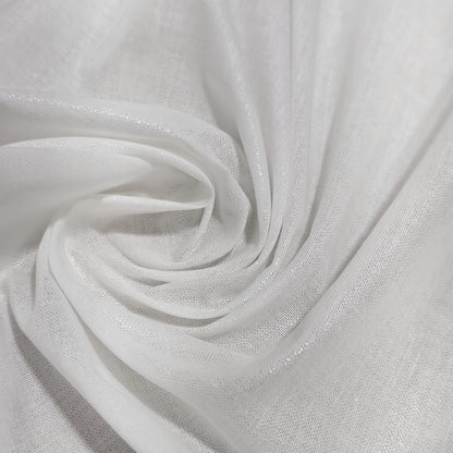 100% Cotton White / Black Woven Iron-On Fusible Interfacing Fabric 90cm By Meter