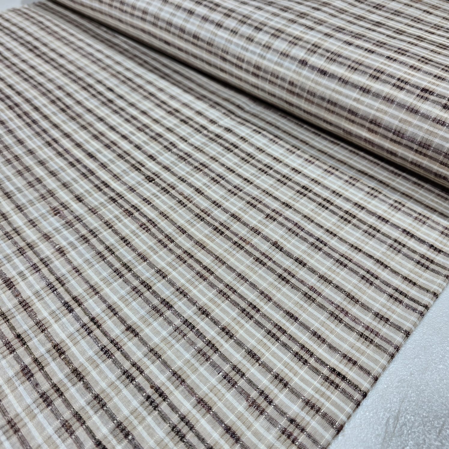 Khadi 100% Cotton Check Fabric 44