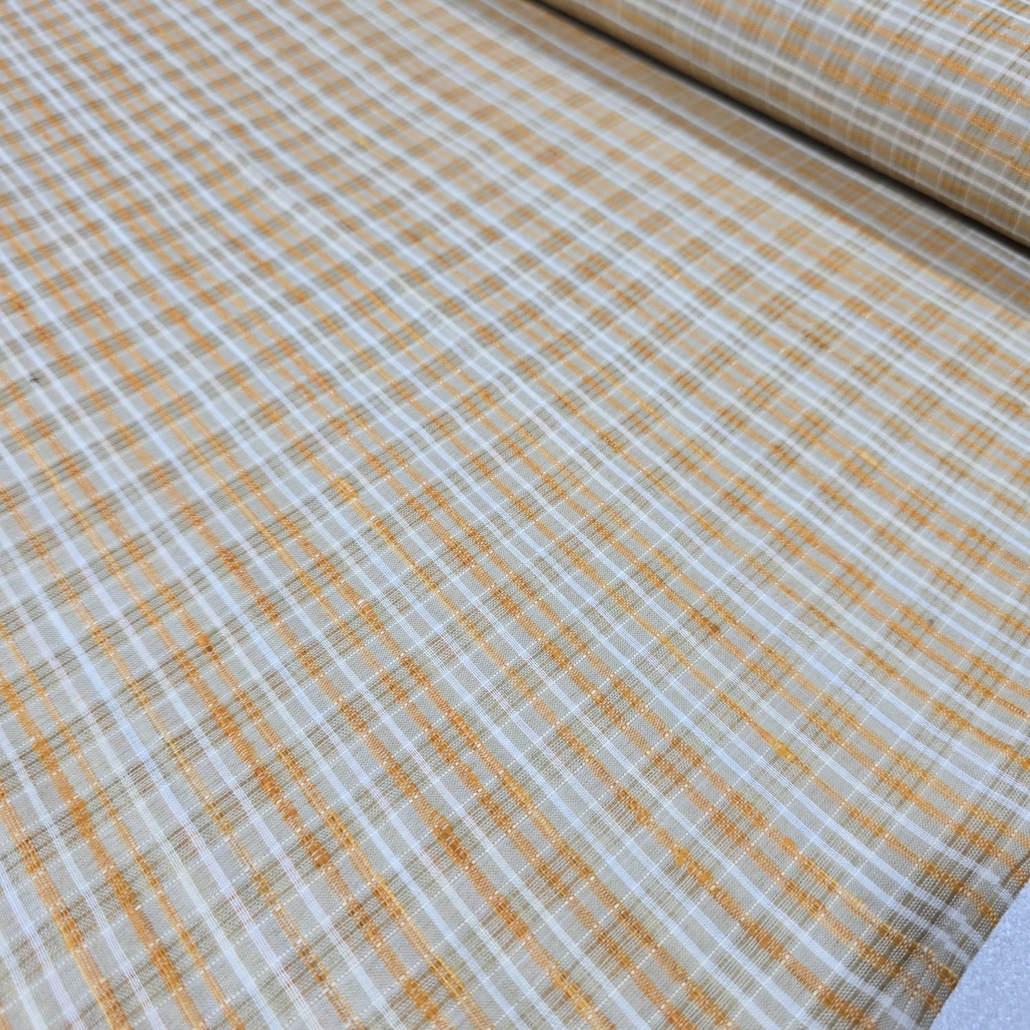 Khadi 100% Cotton Check Fabric 44