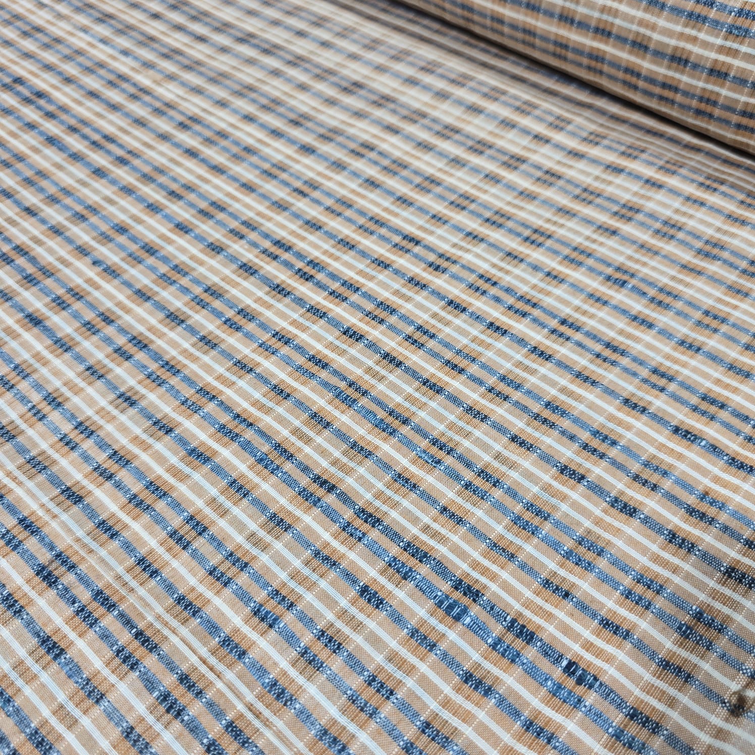 Khadi 100% Cotton Check Fabric 44