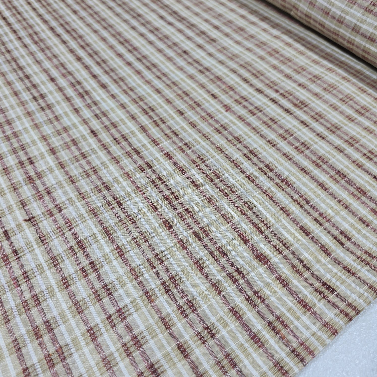 Khadi 100% Cotton Check Fabric 44
