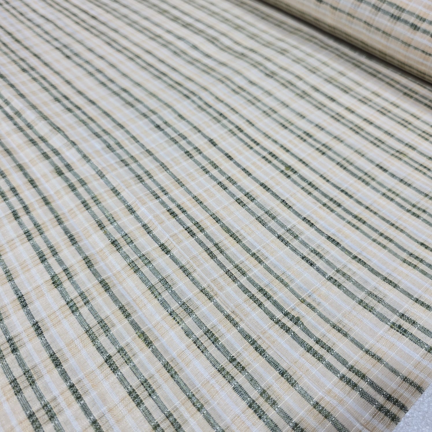 Khadi 100% Cotton Check Fabric 44