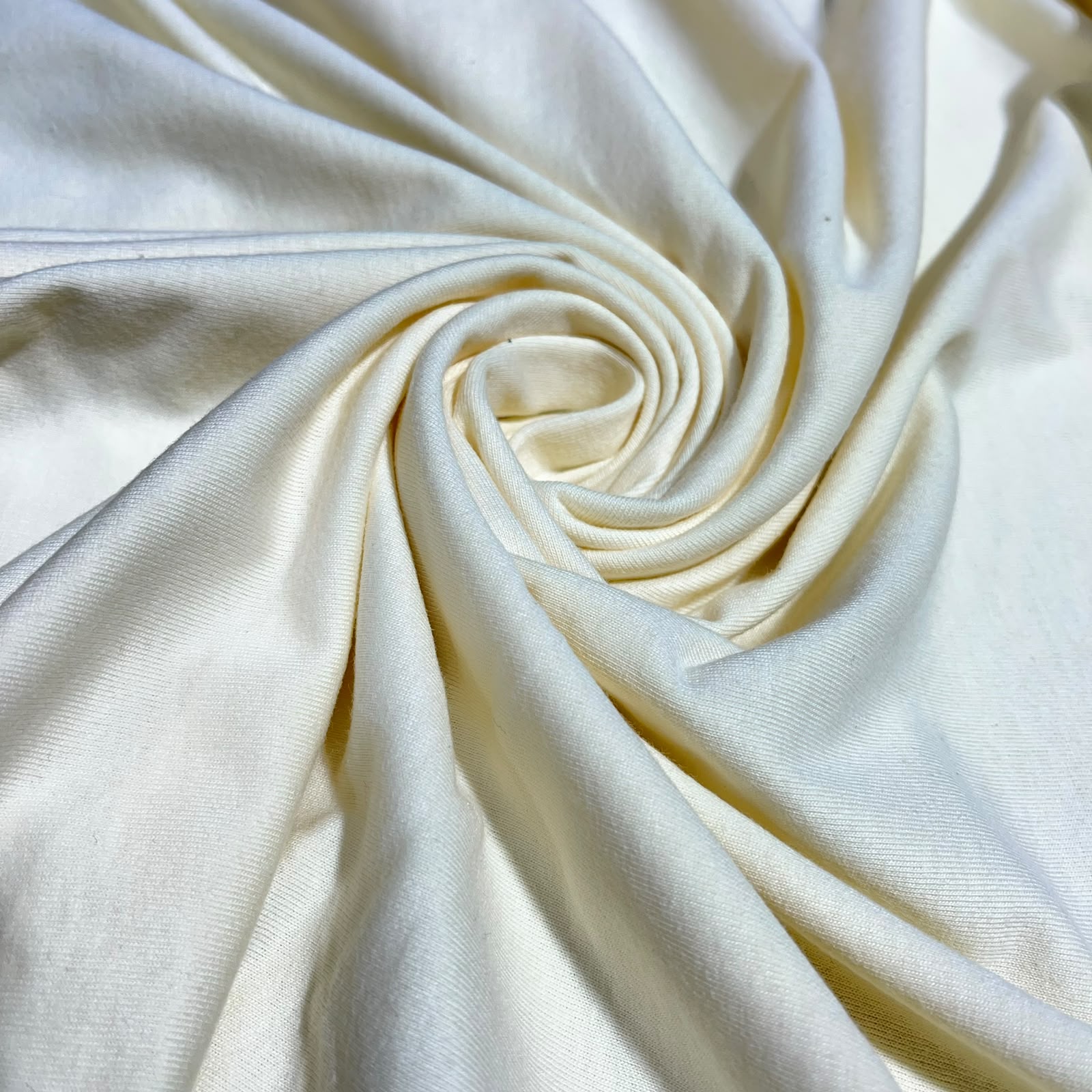 Clearance 100% Knitted Jersey Cotton Stretch Interlock Fabric Material 58