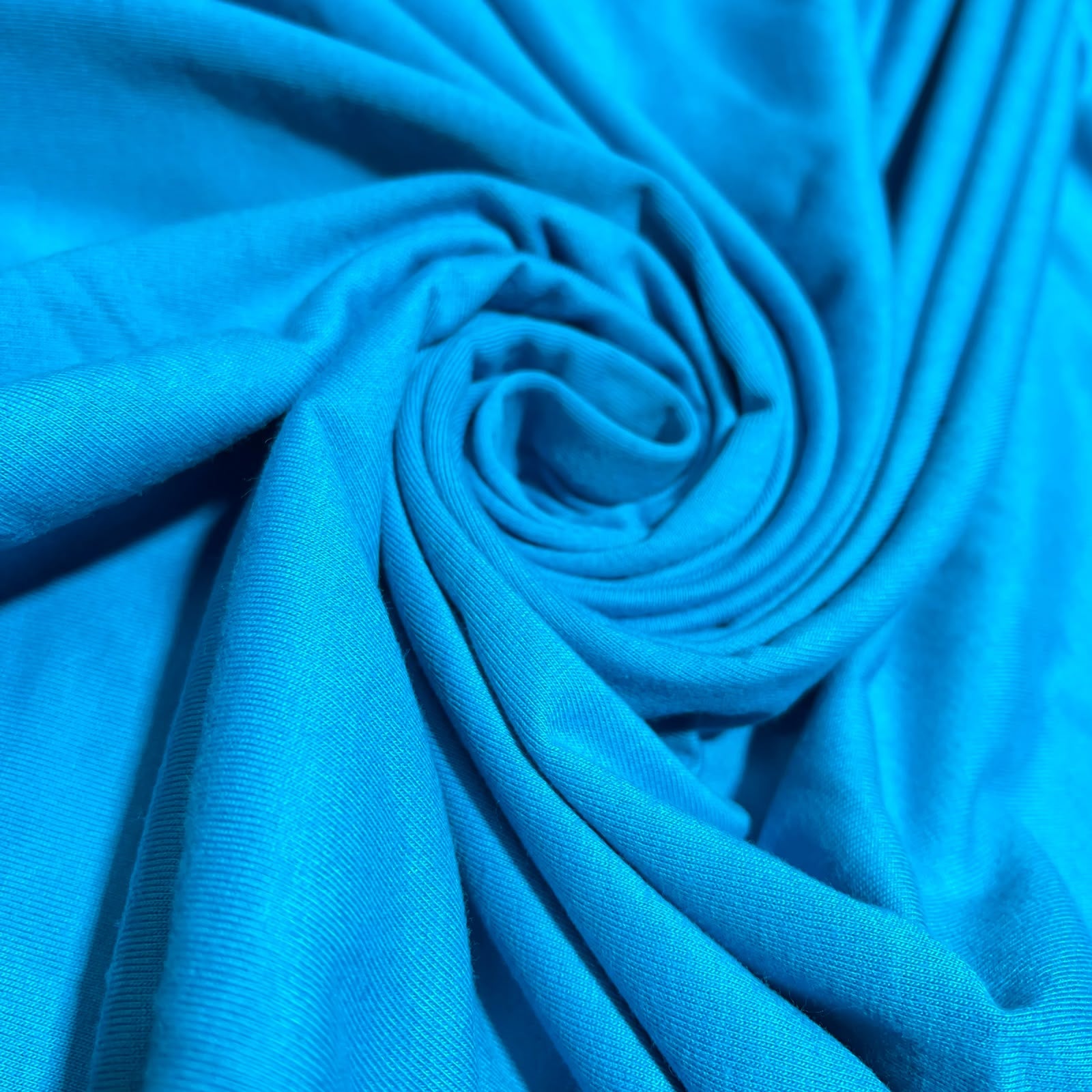 Clearance 100% Knitted Jersey Cotton Stretch Interlock Fabric Material 58