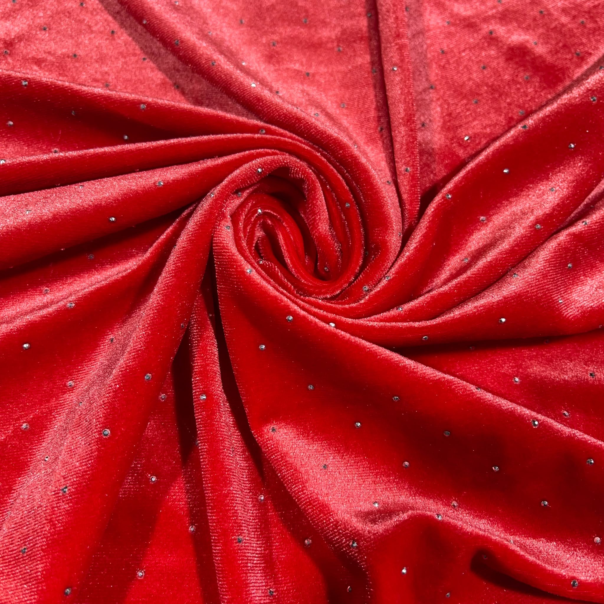 Luxurious Soft Stud Velour Velvet Fabric Stretch Dress Craft Material 58
