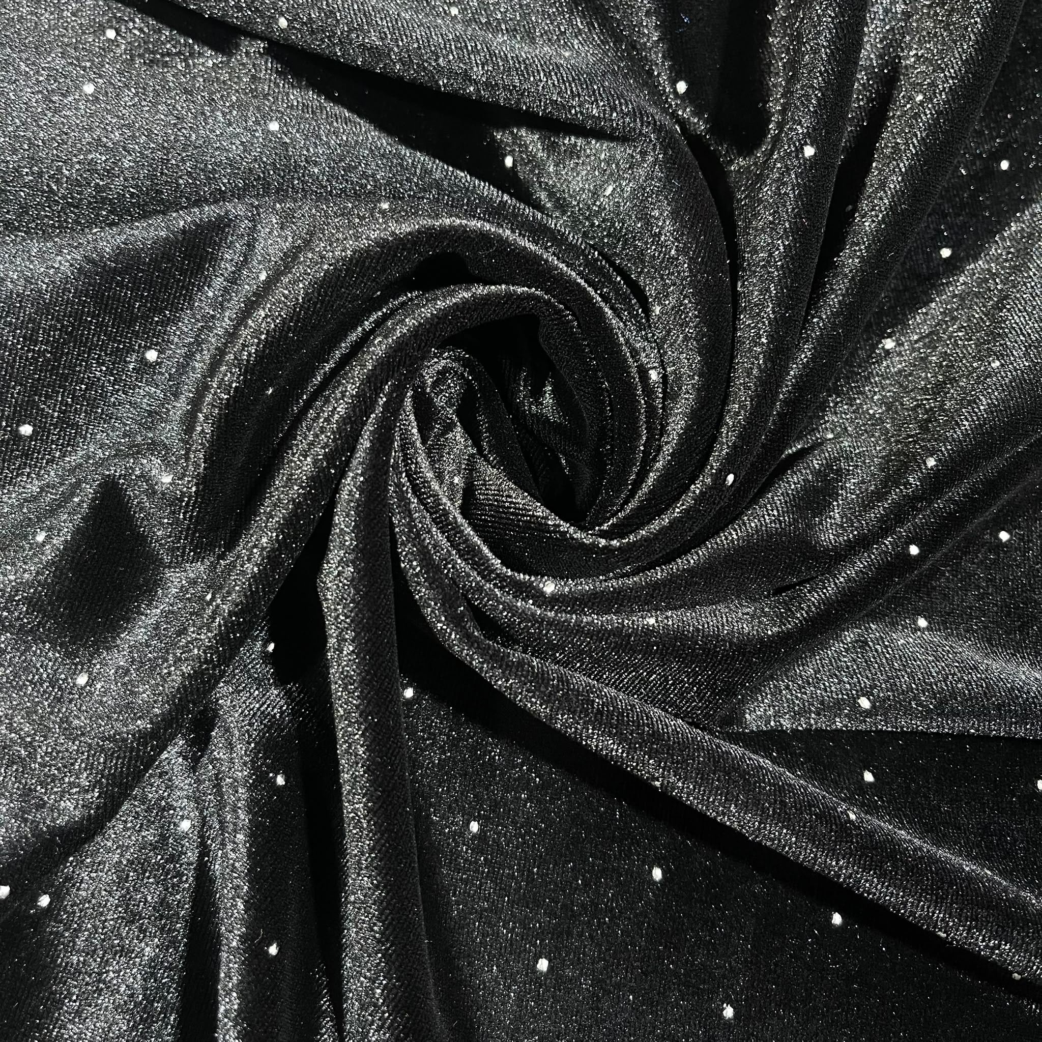 Luxurious Soft Stud Velour Velvet Fabric Stretch Dress Craft Material 58