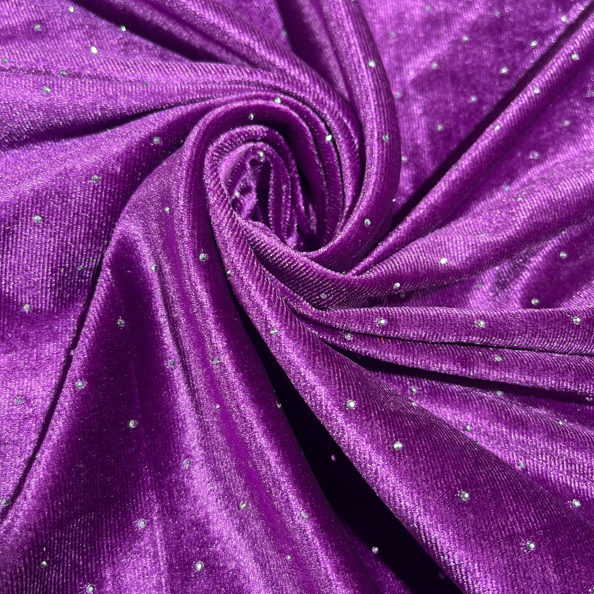 Luxurious Soft Stud Velour Velvet Fabric Stretch Dress Craft Material 58" Wide