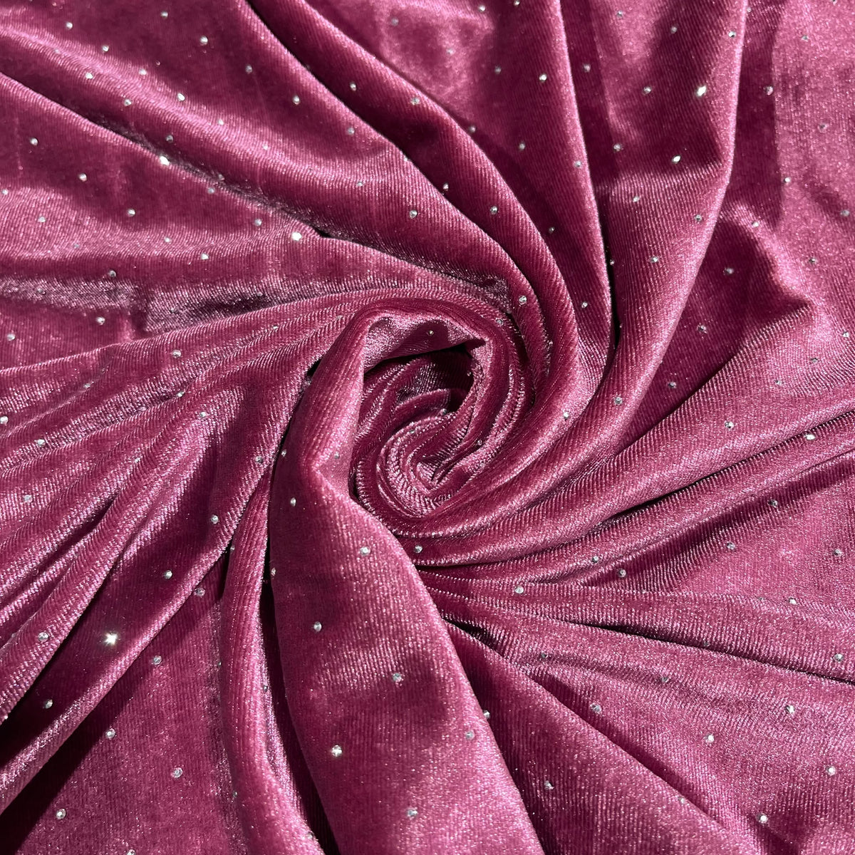 Luxurious Soft Stud Velour Velvet Fabric Stretch Dress Craft Material 58" Wide