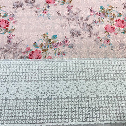 Blush Pink & Grey Floral