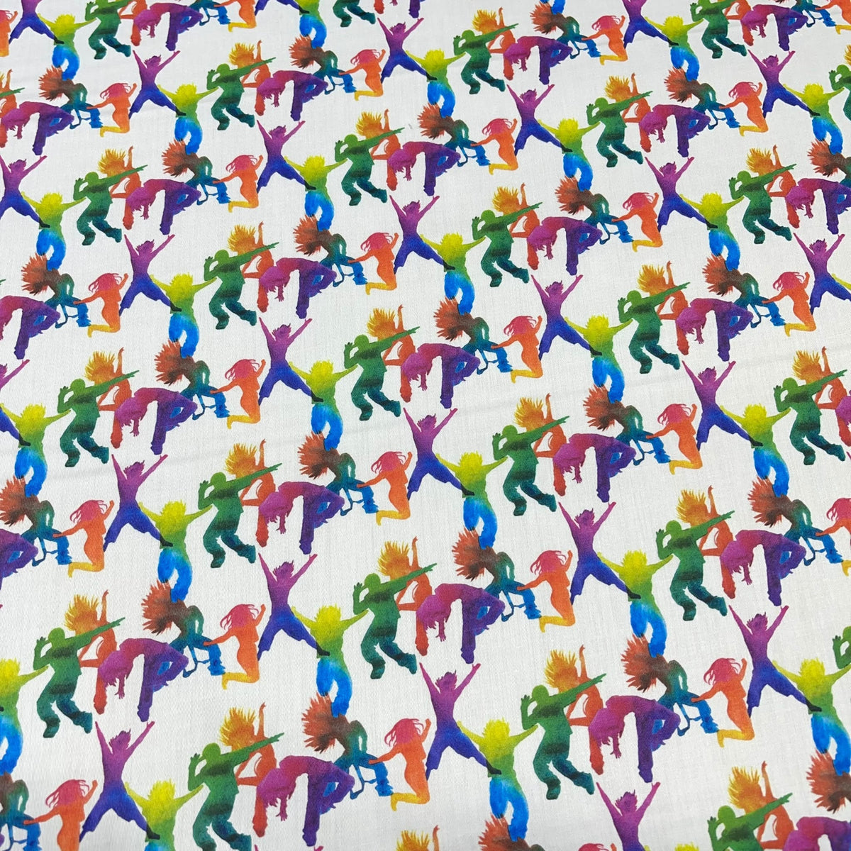 Just Dance 100% Cotton Sateen Sports & Dance Print Dress Craft & Décor Fabric 55" Wide
