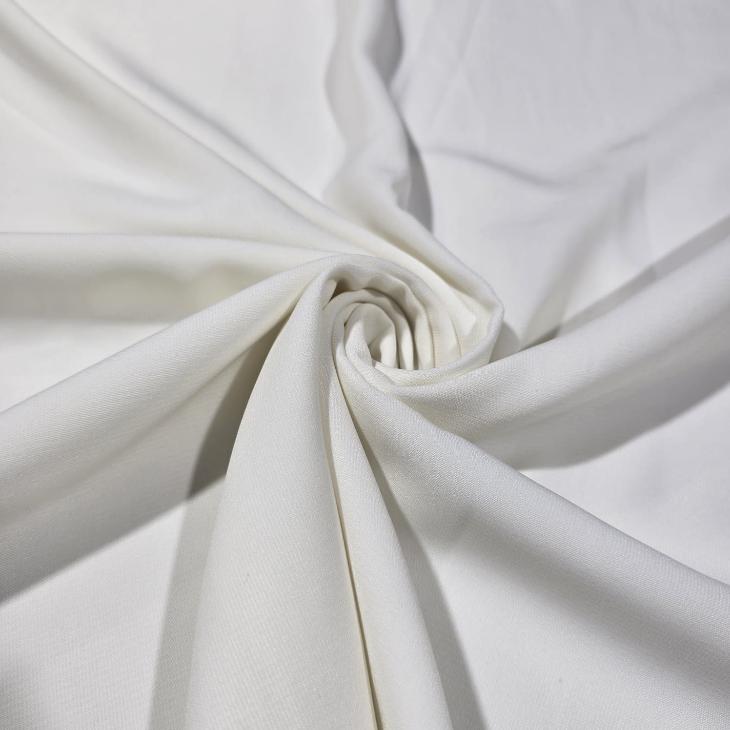 Ivory Floral Velvet Devore & Plain Wool Peach Skin Fabric 58