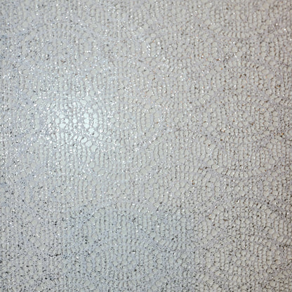 Floral Bridal Lace Fabric – 58" Wide Polyester Mesh & Elastane Blend Dress Material by the Meter