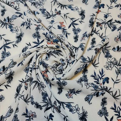 Floral, Polka, Animal & Paisley Printed Fabric – 58" Wide Georgette, Chiffon & Crepe Dress Material