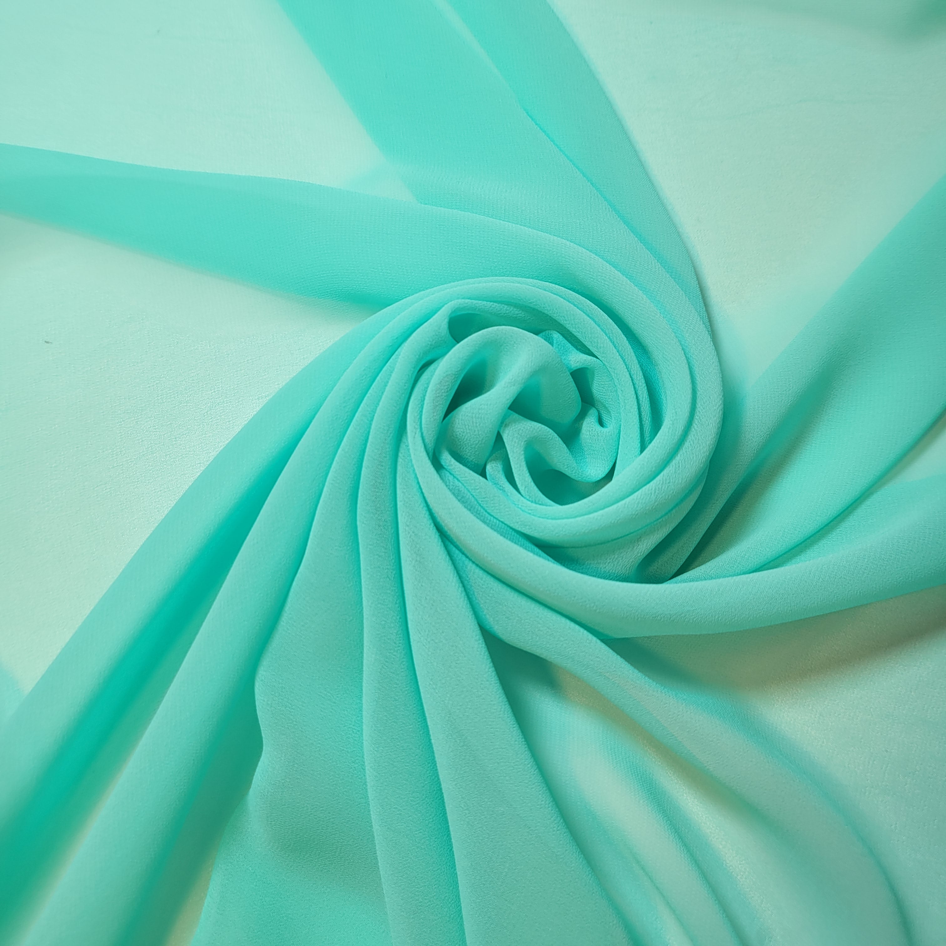 Chiffon Sheer Plain Soft Polyester Fabric – 44