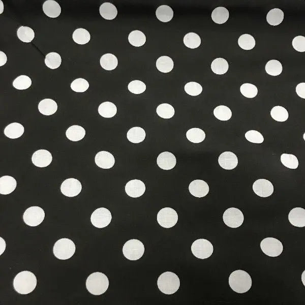 Polka Dot & Pin Spot Polycotton Fabric | 44" (112cm) Wide Spotty Dressmaking & Craft Material – Sold by the Metre