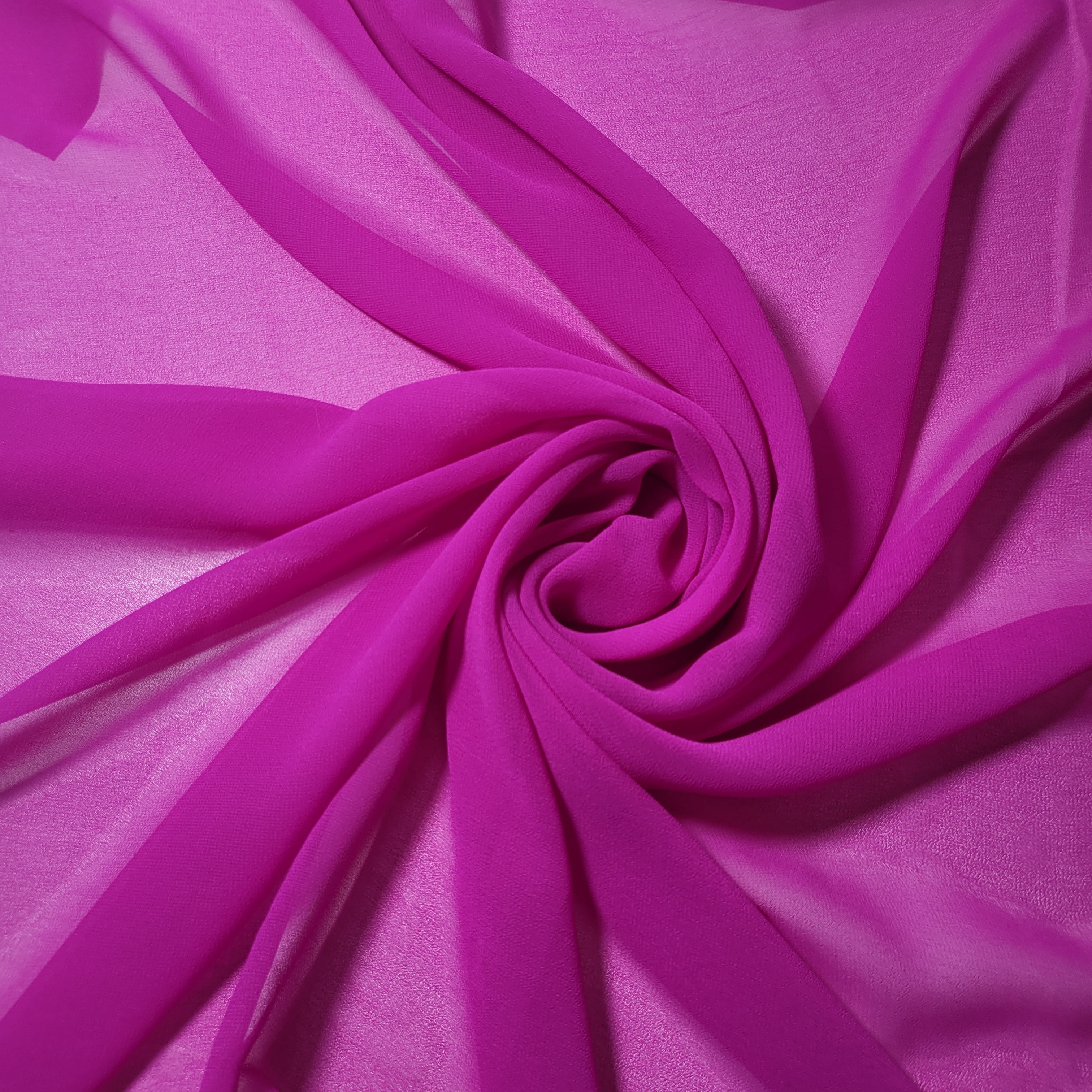 Chiffon Sheer Plain Soft Polyester Fabric – 44