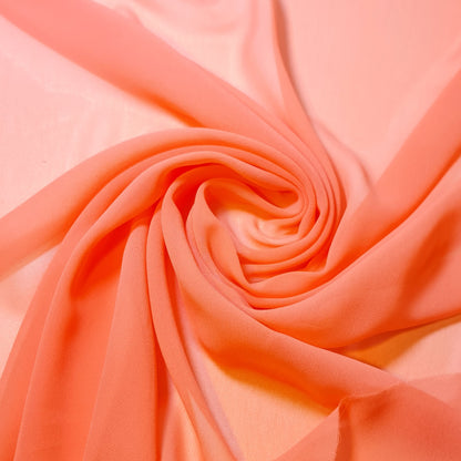 Chiffon Sheer Plain Soft Polyester Fabric – 44" Wide for Wedding, Dress & Craft – 30m Bolt/Roll