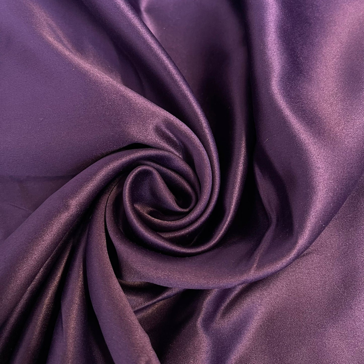 Light Weight Wedding Dull Duchess Satin Fabric Bridal Gown Dress Material 58" Wide By The Meter  Deep Purple