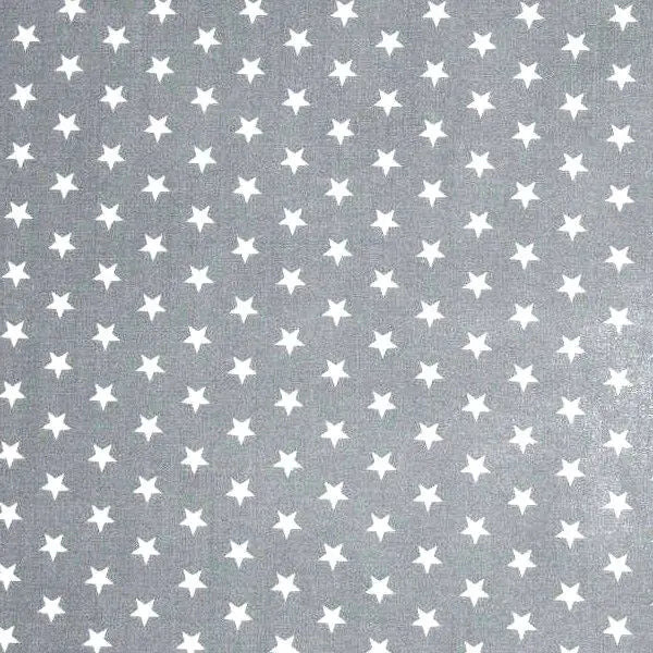 Stars Printed Polycotton Fabric | 44" (112cm) Wide Dressmaking & Craft Material – Sold by the Metre