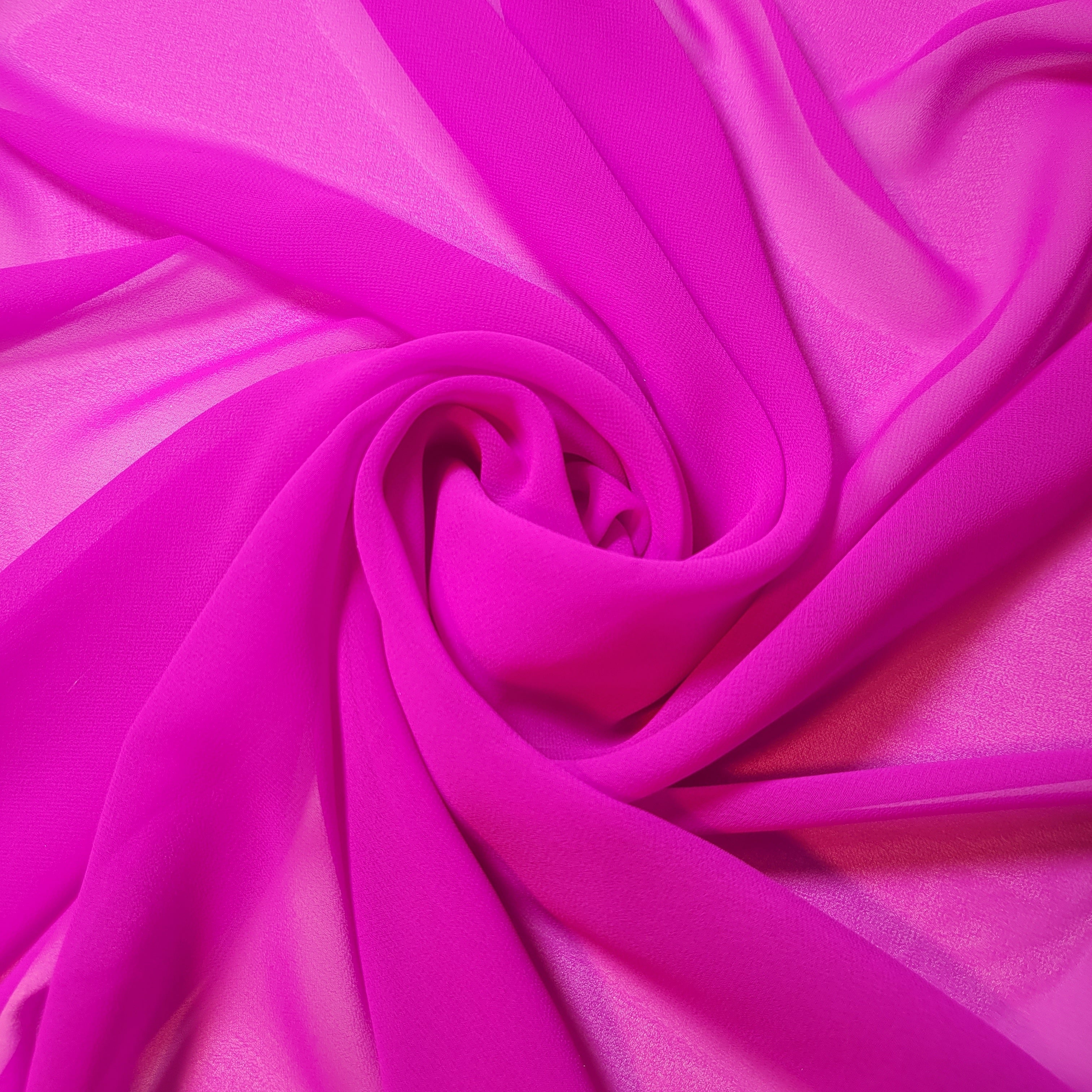 Chiffon Sheer Plain Soft Polyester Fabric – 44