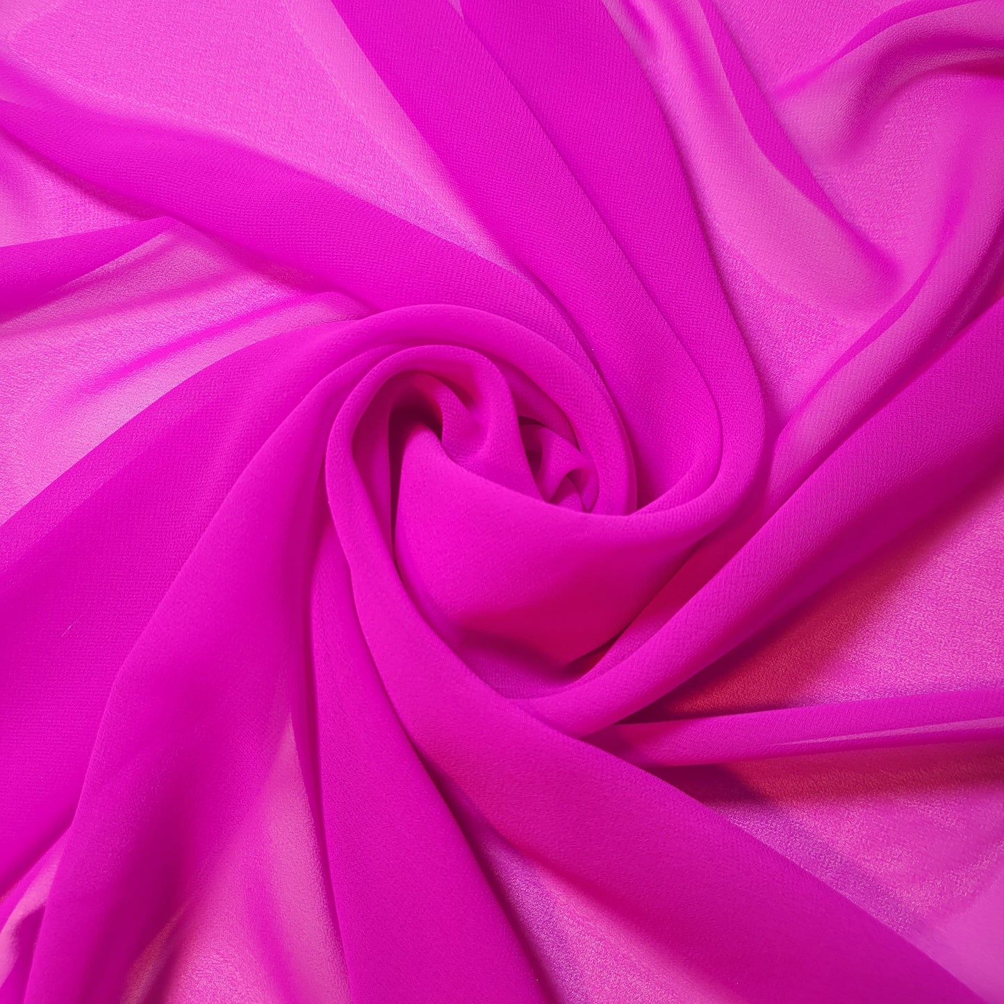 Chiffon Sheer Plain Soft Polyester Fabric – 44" Wide for Wedding, Dress & Craft – 30m Bolt/Roll