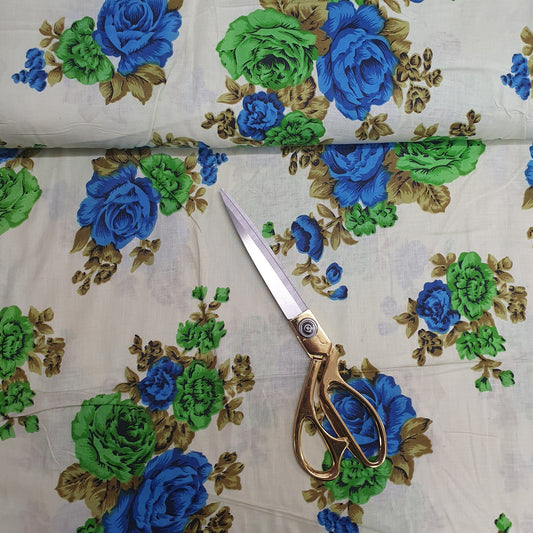 Textile Station Design 47  44" Wide Pure 100% Indian Print Soft Touch Cotton Dressmaking Crafting Fabric