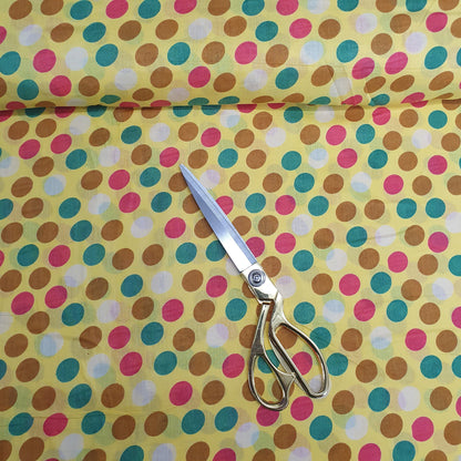 Pea Pin Spot Polka 100% Cotton Lawn Fabric – 44" Wide Soft Dressmaking, Quilting & Craft Material by the Metre