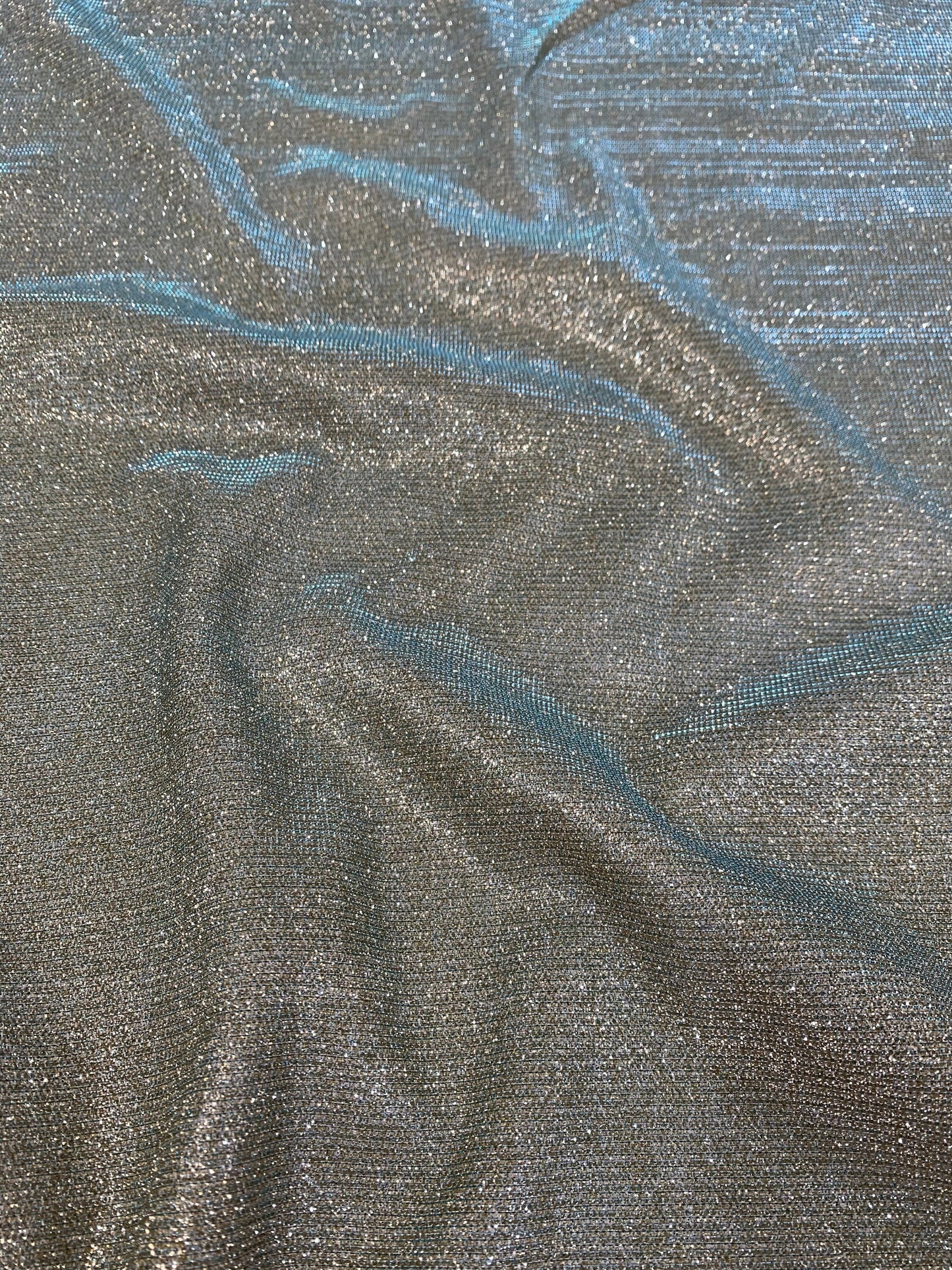 Shimmer Moonlight Stretch Glitter Nylon Fabric – 58" Wide Stardust Backdrop, Dress & Craft Material