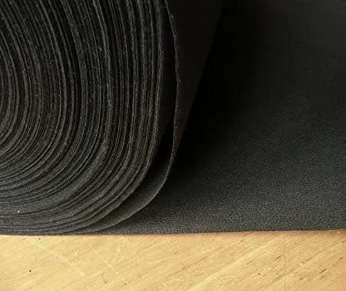 Lightweight Iron-On Interfacing – 99cm Wide Non-Woven Premium Fabric, Multi-Purpose (100m Roll, White & Black)