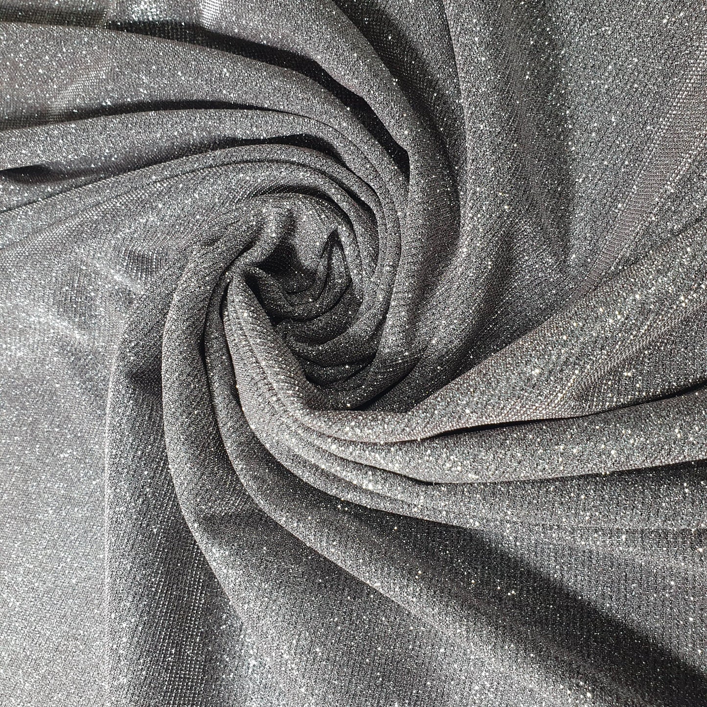 Shimmer Moonlight Stretch Glitter Nylon Fabric – 58" Wide Stardust Backdrop, Dress & Craft Material