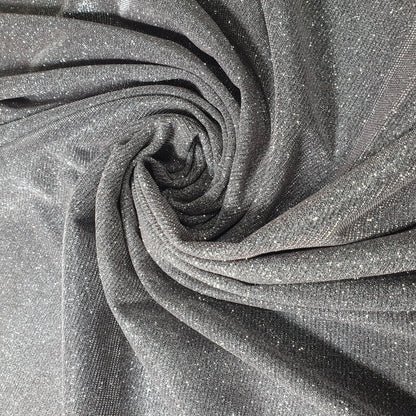 Shimmer Moonlight Stretch Glitter Nylon Fabric – 58" Wide Stardust Backdrop, Dress & Craft Material