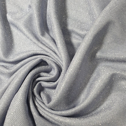 Shimmer Moonlight Stretch Glitter Nylon Fabric – 58" Wide Stardust Backdrop, Dress & Craft Material