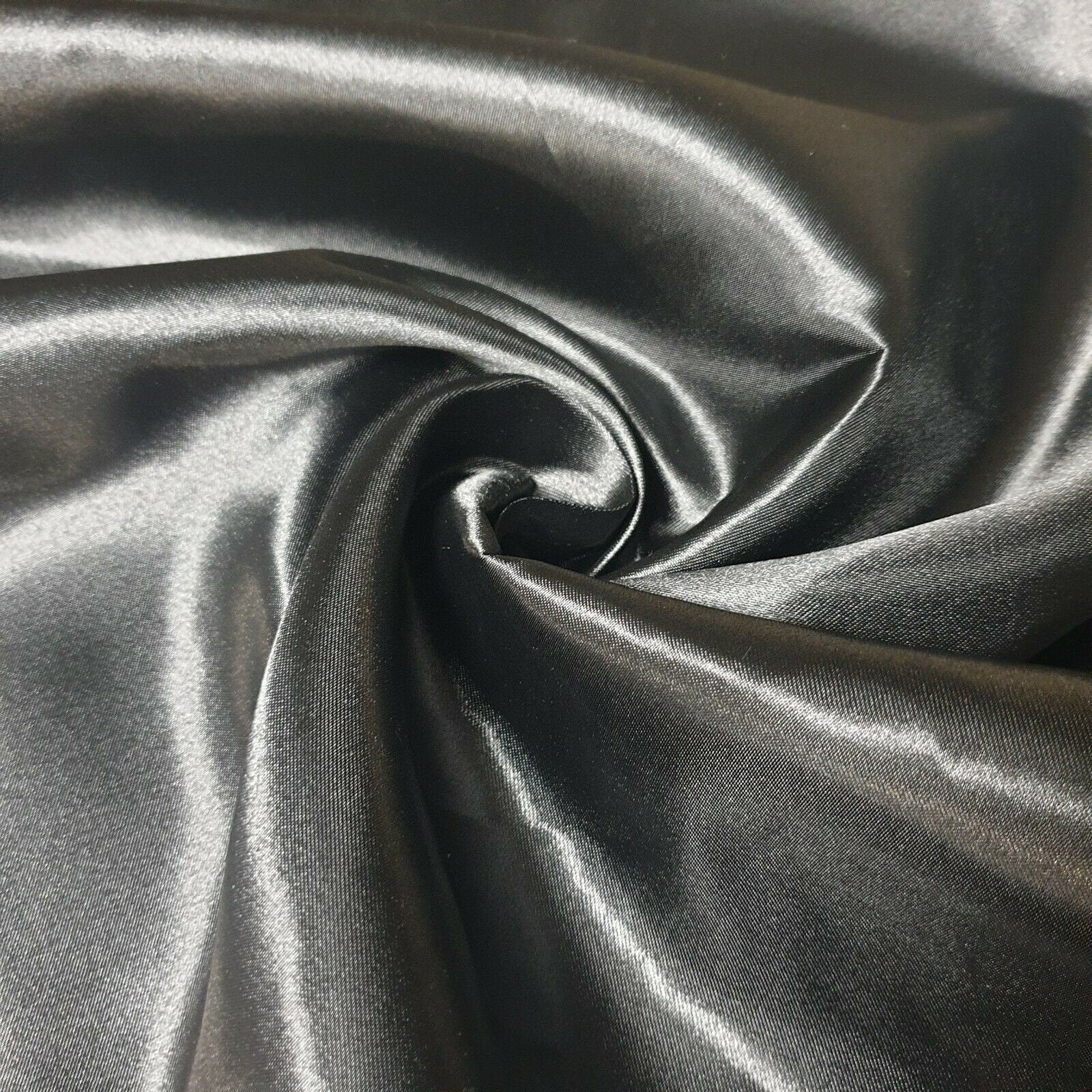 Luxury Poly Silk Satin Fabric – 58” Wide | Smooth, Shiny, Plain Material for Dressmaking, Crafts & Weddings – Sold by the Metre (EPR)
