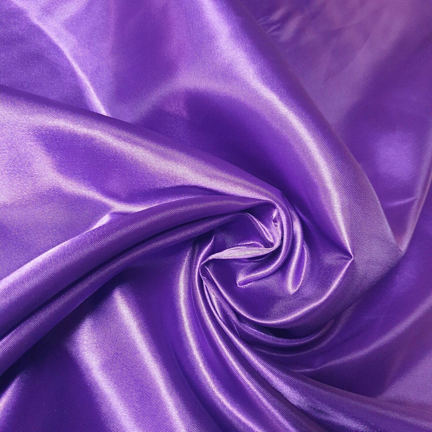 Luxury Poly Silk Satin Fabric – 58” Wide | Smooth, Shiny, Plain Material for Dressmaking, Crafts & Weddings – Sold by the Metre (EPR)