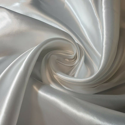 Luxury Poly Silk Satin Fabric – 58” Wide | Smooth, Shiny, Plain Material for Dressmaking, Crafts & Weddings – Sold by the Metre (EPR)