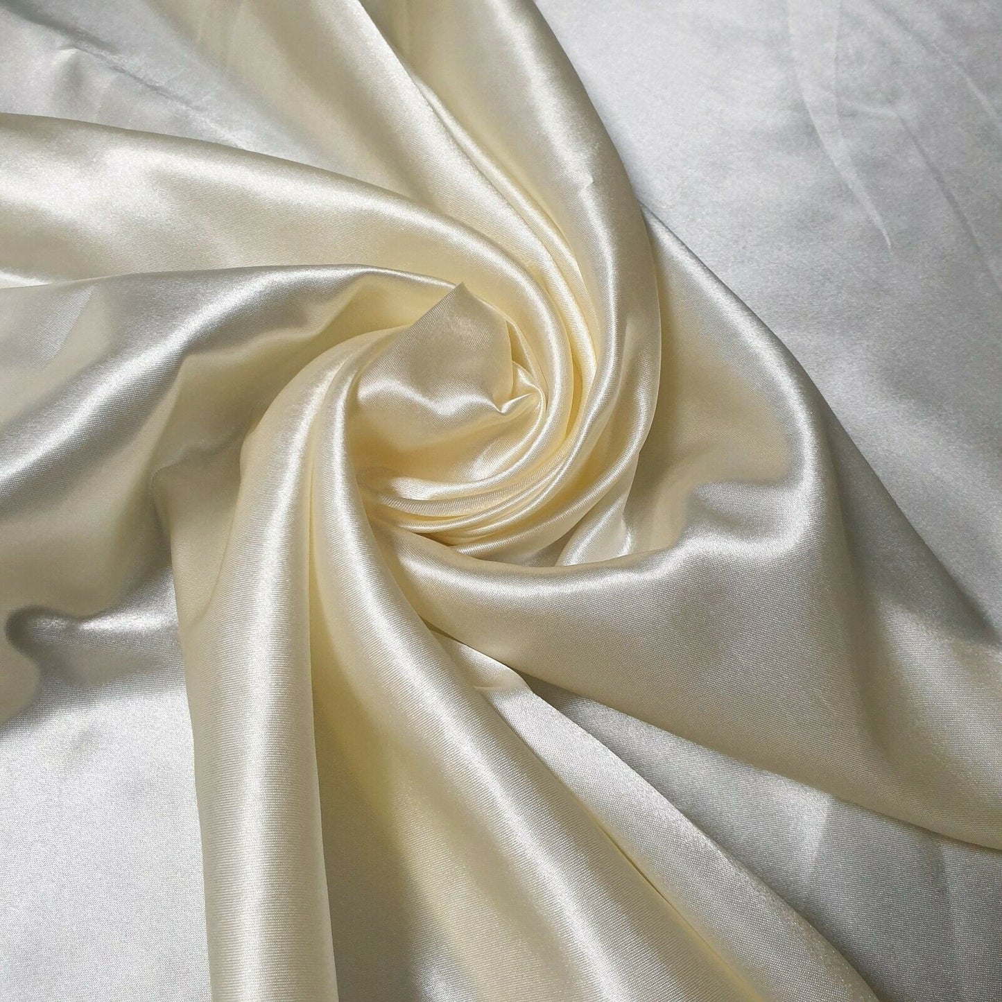 Luxury Poly Silk Satin Fabric – 58” Wide | Smooth, Shiny, Plain Material for Dressmaking, Crafts & Weddings – Sold by the Metre (EPR)