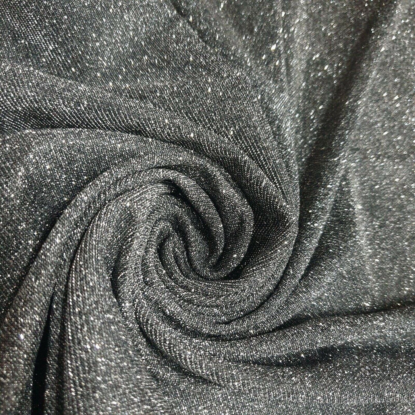 Shimmer Moonlight Stretch Glitter Nylon Fabric – 58" Wide Stardust Backdrop, Dress & Craft Material