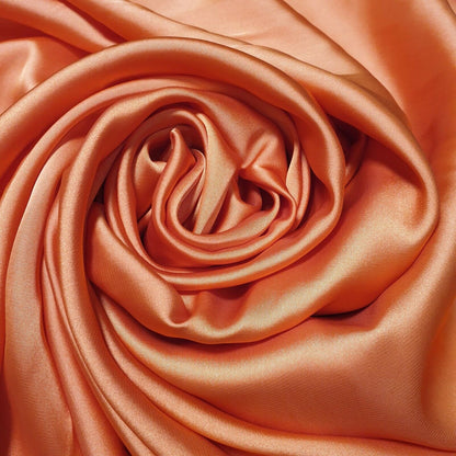 Silky Charmeuse Satin Fabric – 44" Wide Luxury Glossy Silk-Like Weave for Bridal Dress, Draping & Décor