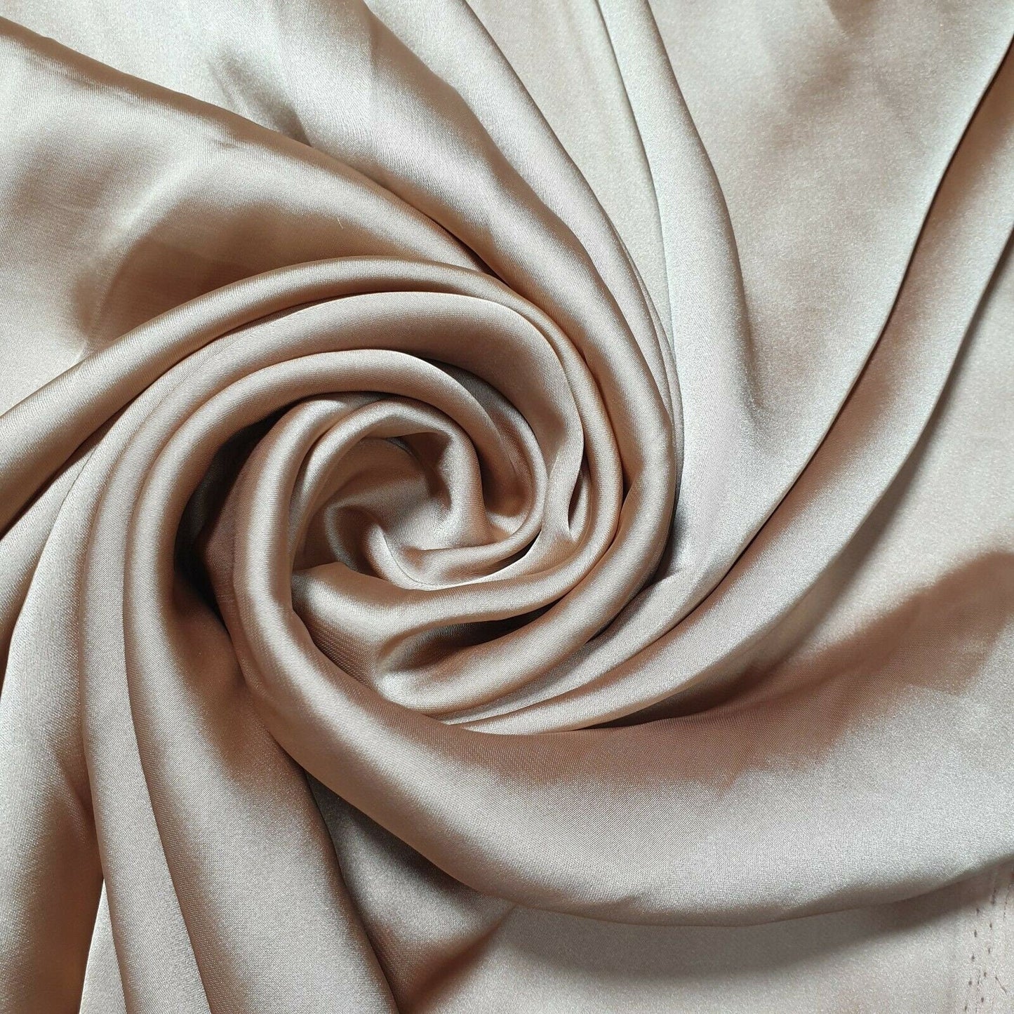 Silky Charmeuse Satin Fabric – 44" Wide Luxury Glossy Silk-Like Weave for Bridal Dress, Draping & Décor