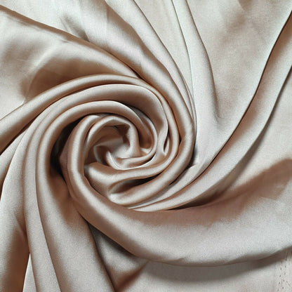 Silky Charmeuse Satin Fabric – 44" Wide Luxury Glossy Silk-Like Weave for Bridal Dress, Draping & Décor