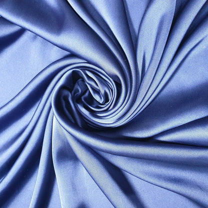 Silky Charmeuse Satin Fabric – 44" Wide Luxury Glossy Silk-Like Weave for Bridal Dress, Draping & Décor