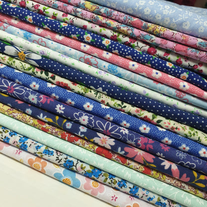 Printed Polycotton Fabric – 44" Wide – Floral, Animal, Nautical, Stars, Stripes, Fruit & Seasonal Craft Material by the Metre