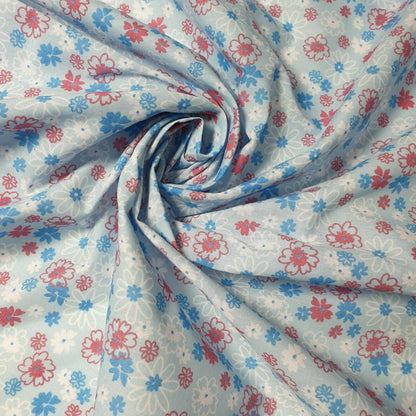 Printed Polycotton Fabric – 44" Wide – Floral, Animal, Nautical, Stars, Stripes, Fruit & Seasonal Craft Material by the Metre