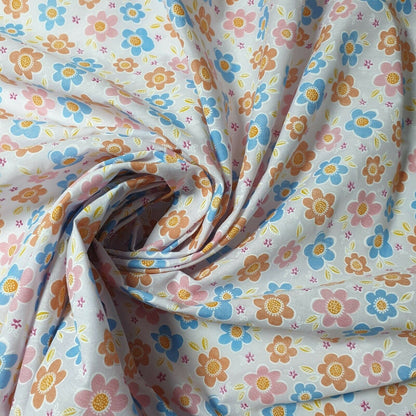 Printed Polycotton Fabric – 44" Wide – Floral, Animal, Nautical, Stars, Stripes, Fruit & Seasonal Craft Material by the Metre
