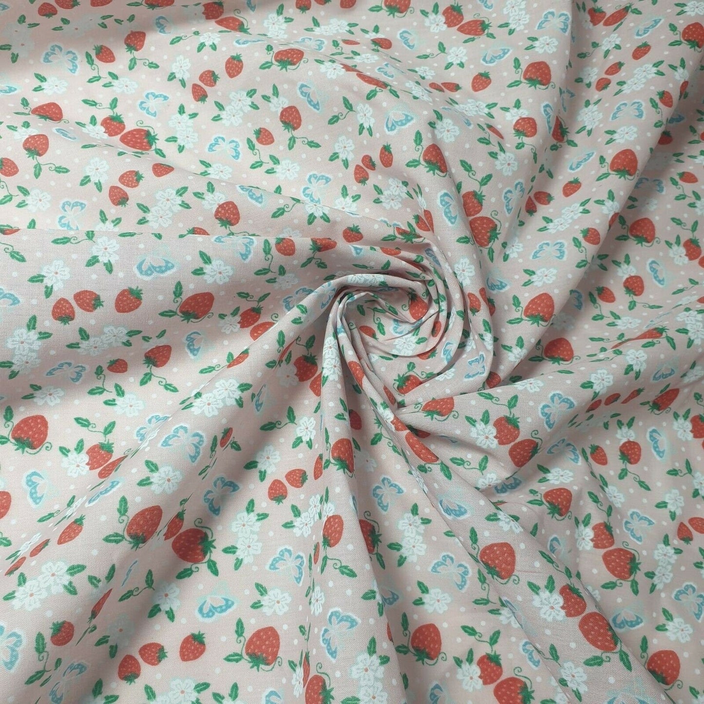 Printed Polycotton Fabric – 44" Wide – Floral, Animal, Nautical, Stars, Stripes, Fruit & Seasonal Craft Material by the Metre