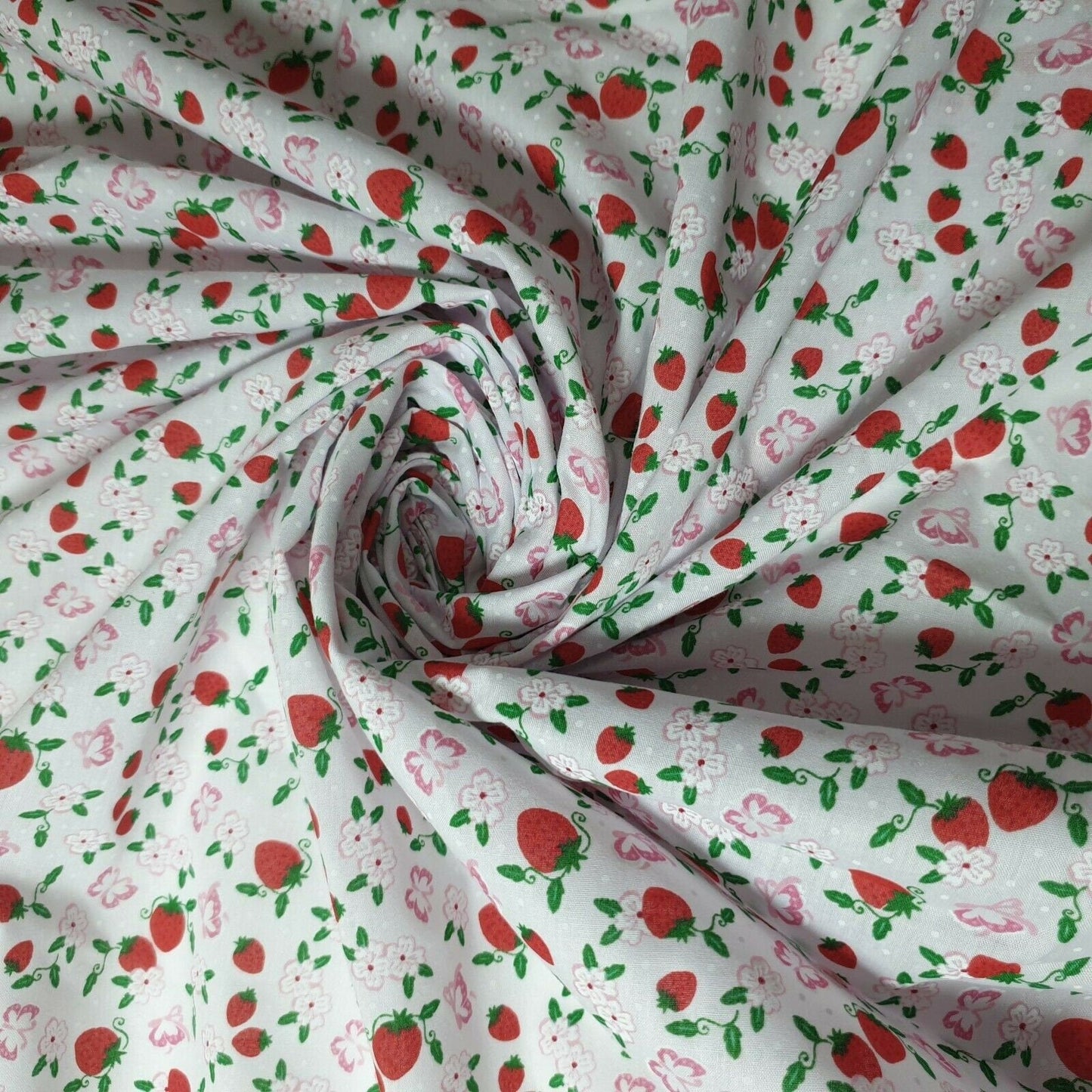 Printed Polycotton Fabric – 44" Wide – Floral, Animal, Nautical, Stars, Stripes, Fruit & Seasonal Craft Material by the Metre
