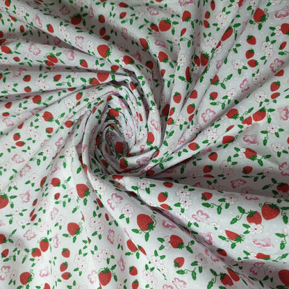 Printed Polycotton Fabric – 44" Wide – Floral, Animal, Nautical, Stars, Stripes, Fruit & Seasonal Craft Material by the Metre