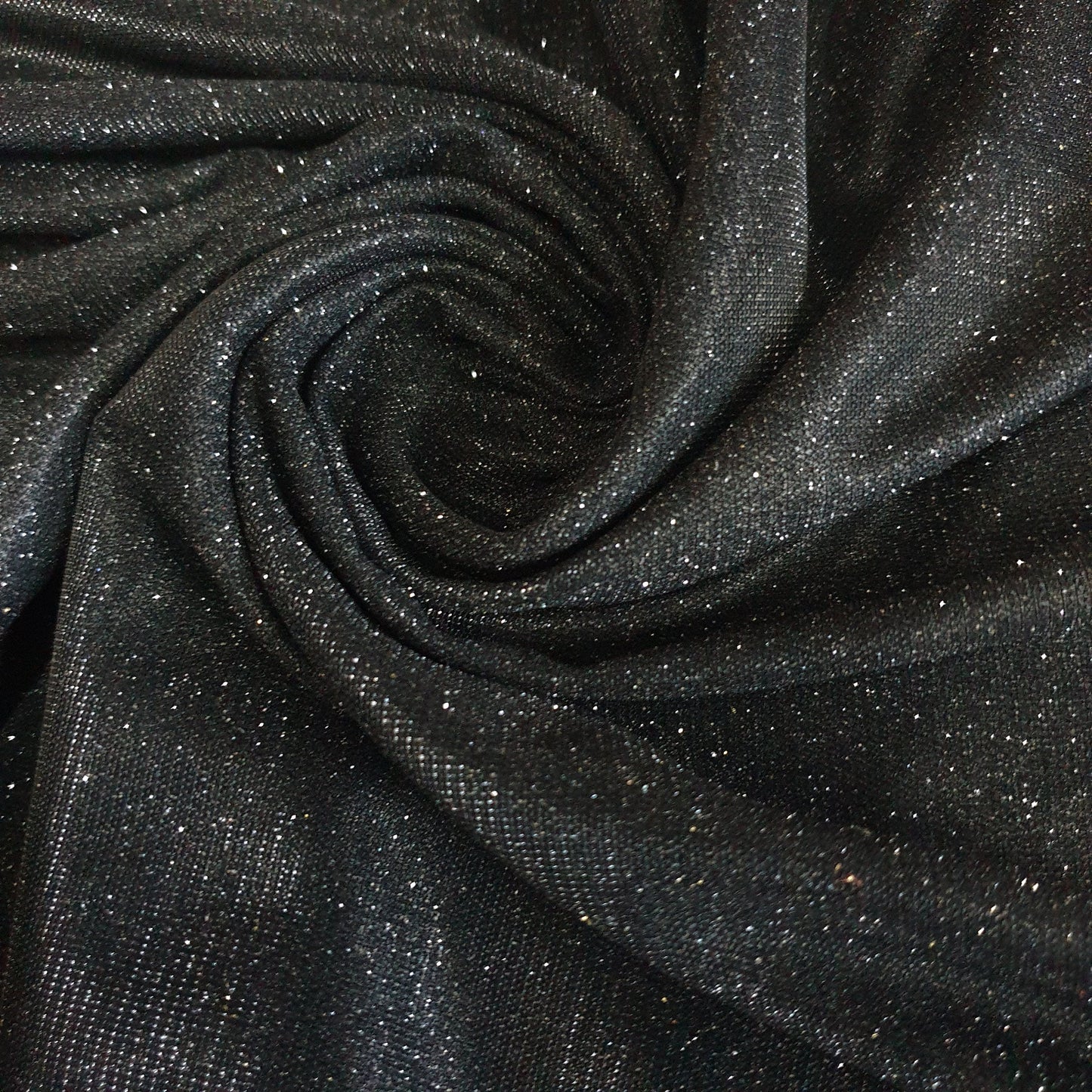 Shimmer Moonlight Stretch Glitter Nylon Fabric – 58" Wide Stardust Backdrop, Dress & Craft Material