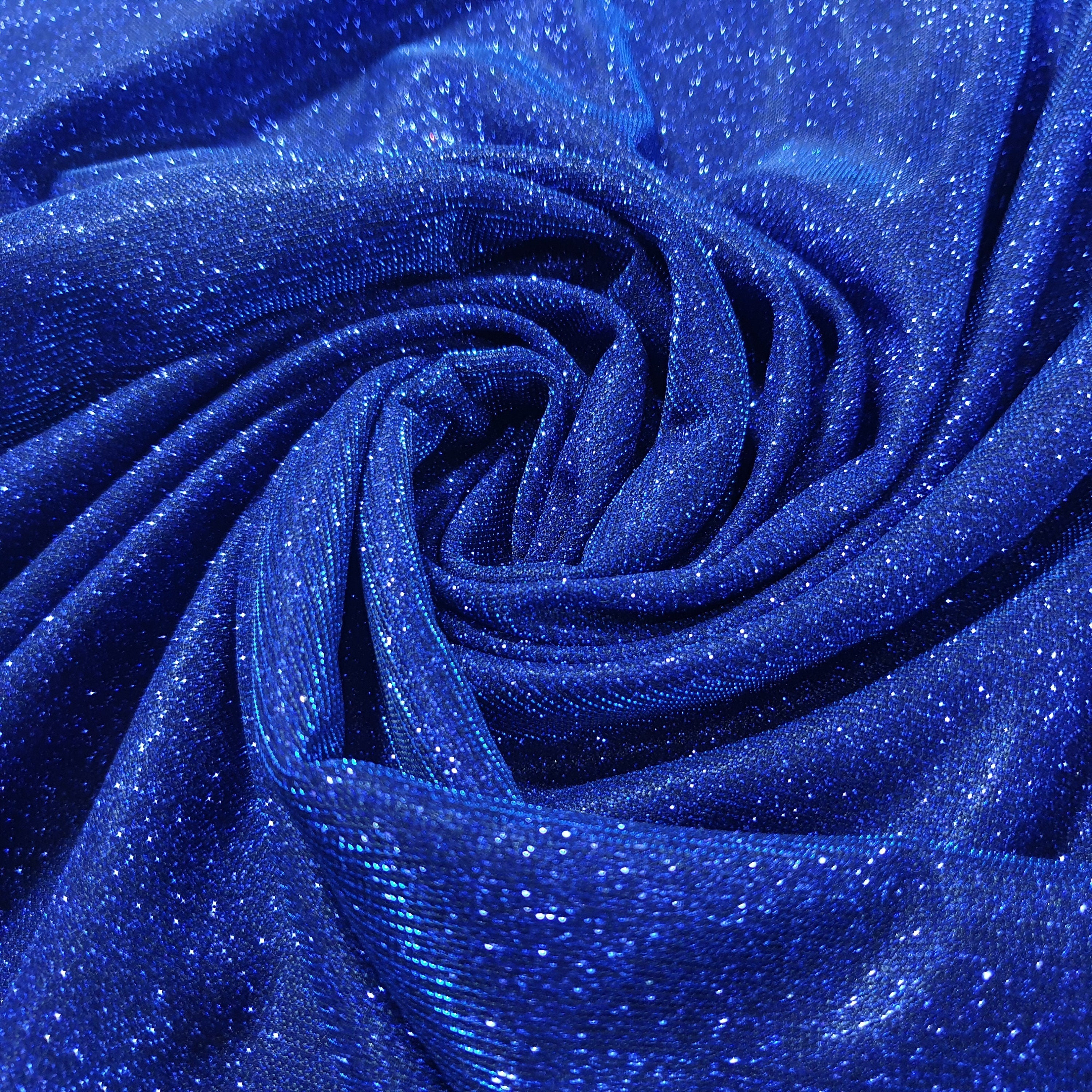 Shimmer Moonlight Stretch Glitter Nylon Fabric – 58