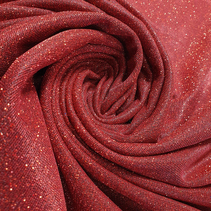Shimmer Moonlight Stretch Glitter Nylon Fabric – 58" Wide Stardust Backdrop, Dress & Craft Material